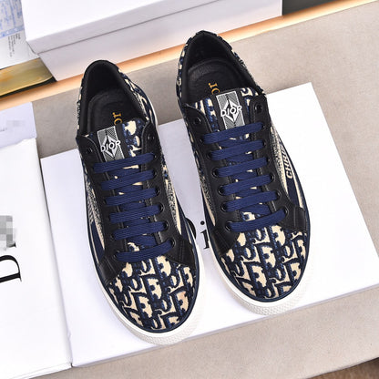 D**R Luxury Leather Casual Sneakers | Designer Unisex Shoes