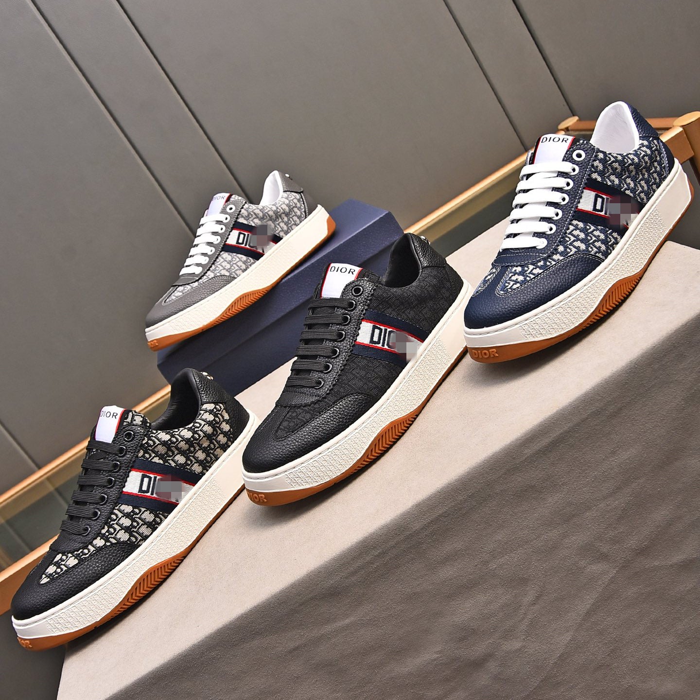 D**R Luxury Leather Casual Sneakers | Designer Unisex Shoes