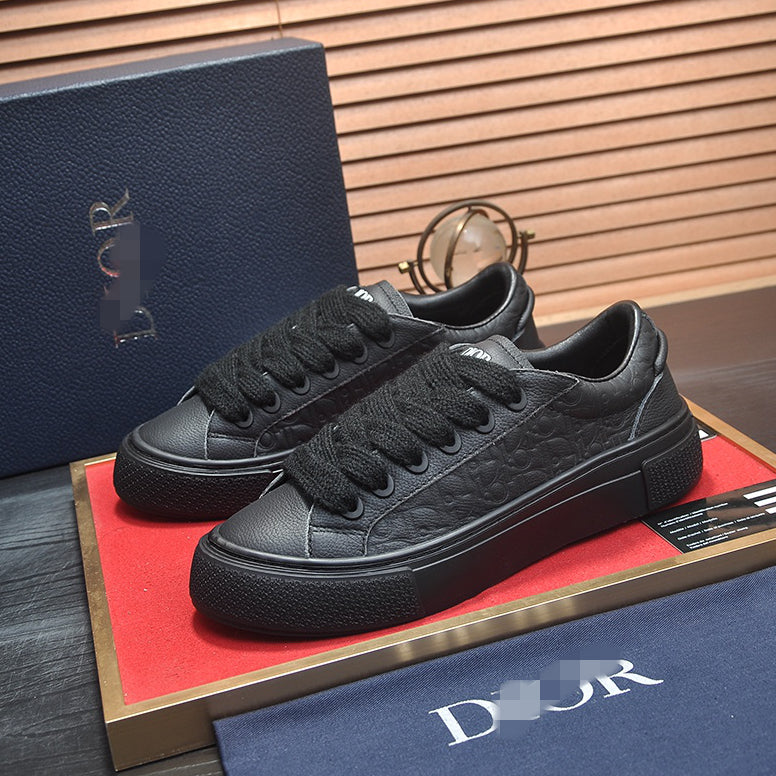 D**R Luxury Leather Casual Sneakers | Designer Unisex Shoes