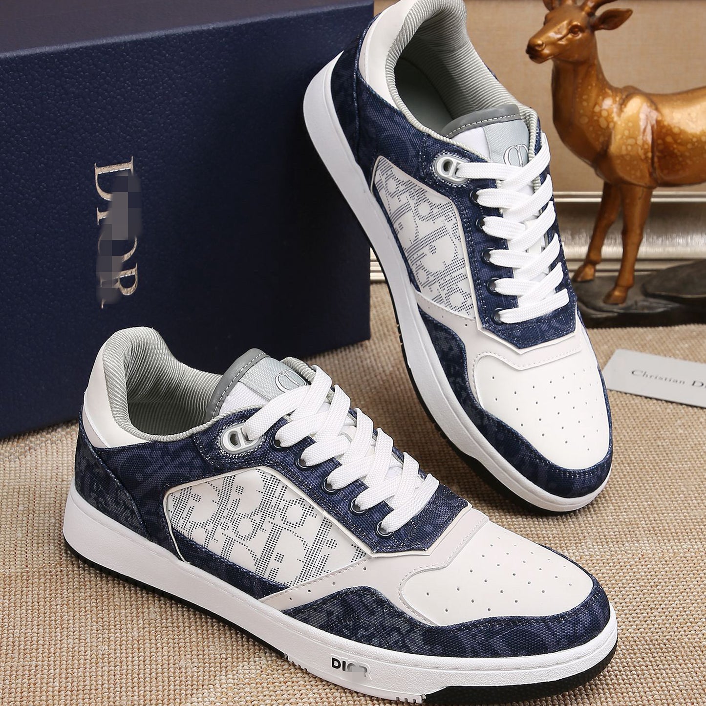 D**R Luxury Leather Casual Sneakers | Designer Unisex Shoes