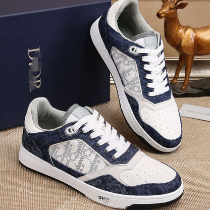 D**R Luxury Leather Casual Sneakers | Designer Unisex Shoes
