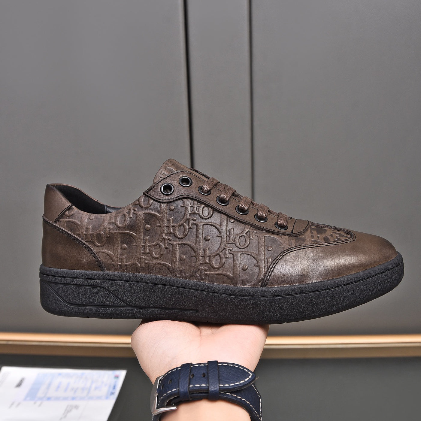 D**R Luxury Leather Casual Sneakers | Designer Unisex Shoes
