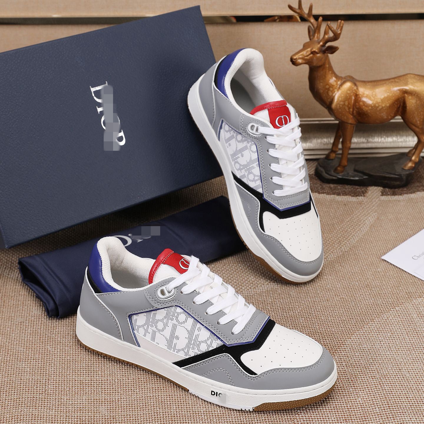 D**R Luxury Leather Casual Sneakers | Designer Unisex Shoes