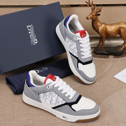 D**R Luxury Leather Casual Sneakers | Designer Unisex Shoes