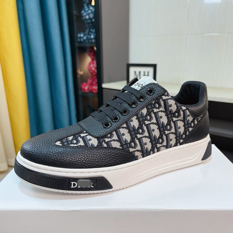 D**R Luxury Leather Casual Sneakers | Designer Unisex Shoes