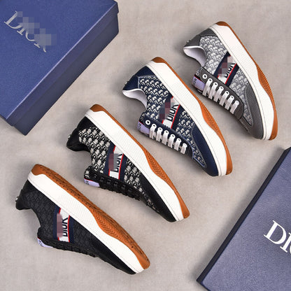 D**R Luxury Leather Casual Sneakers | Designer Unisex Shoes
