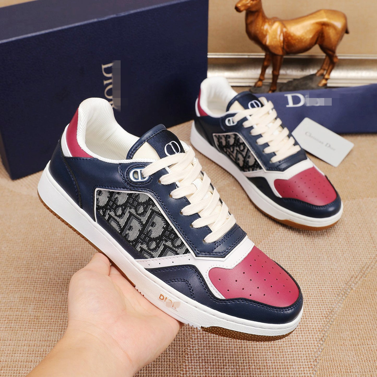 D**R Luxury Leather Casual Sneakers | Designer Unisex Shoes