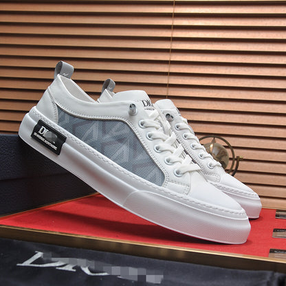 D**R Luxury Leather Casual Sneakers | Designer Unisex Shoes