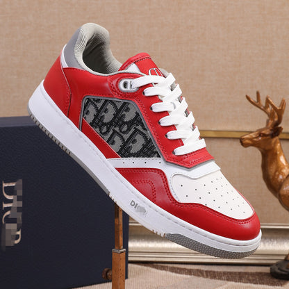 D**R Luxury Leather Casual Sneakers | Designer Unisex Shoes