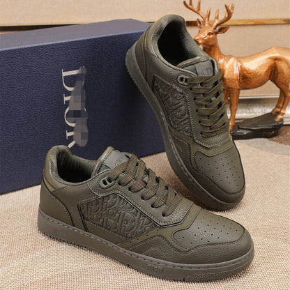 D**R Luxury Leather Casual Sneakers | Designer Unisex Shoes
