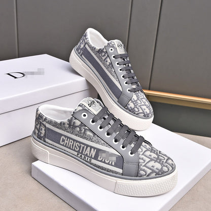 D**R Luxury Leather Casual Sneakers | Designer Unisex Shoes