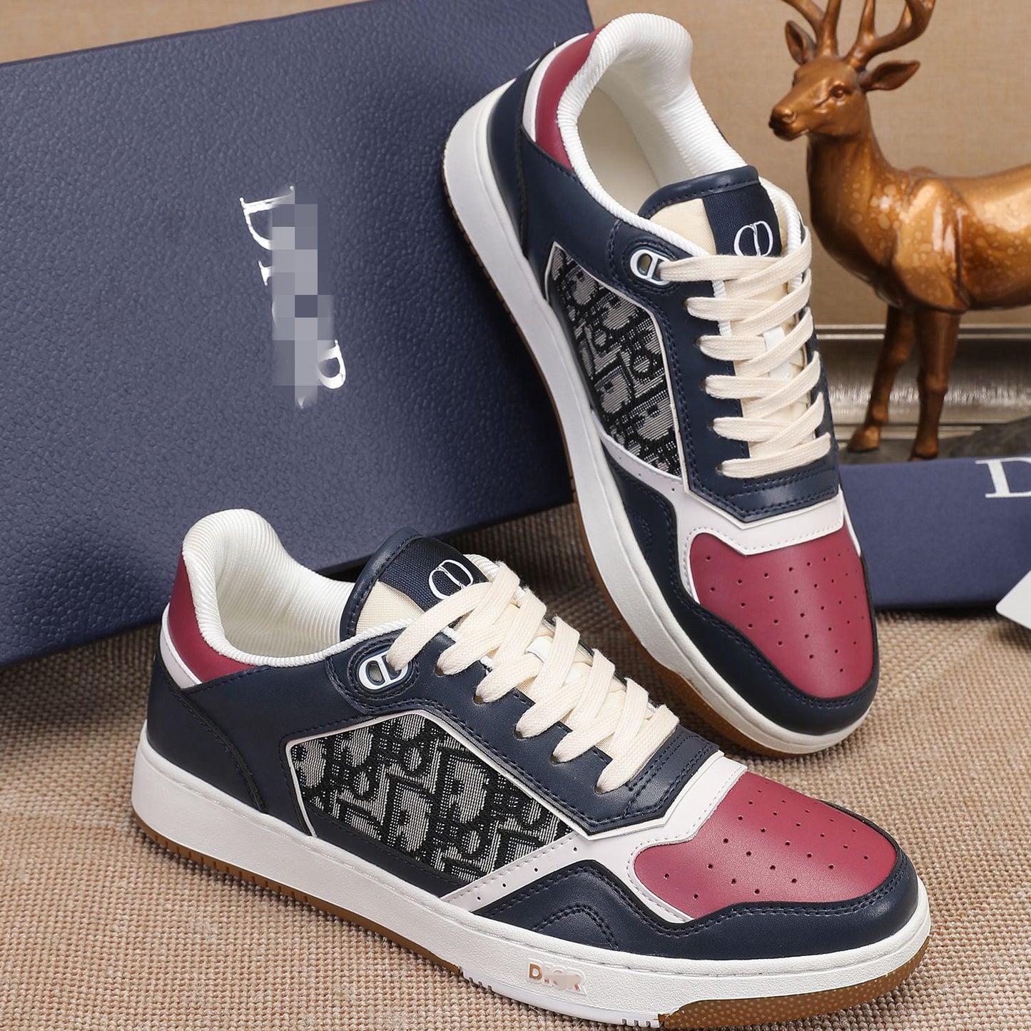 D**R Luxury Leather Casual Sneakers | Designer Unisex Shoes