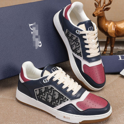 D**R Luxury Leather Casual Sneakers | Designer Unisex Shoes
