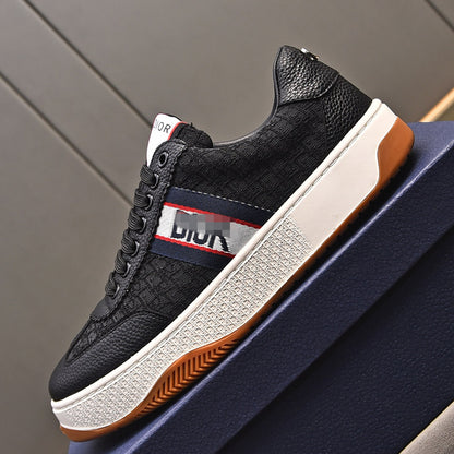 D**R Luxury Leather Casual Sneakers | Designer Unisex Shoes