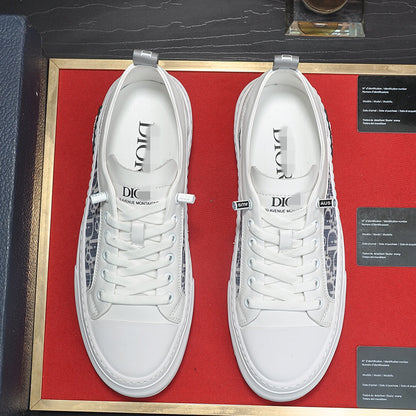 D**R Luxury Leather Casual Sneakers | Designer Unisex Shoes