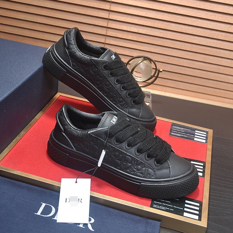 D**R Luxury Leather Casual Sneakers | Designer Unisex Shoes