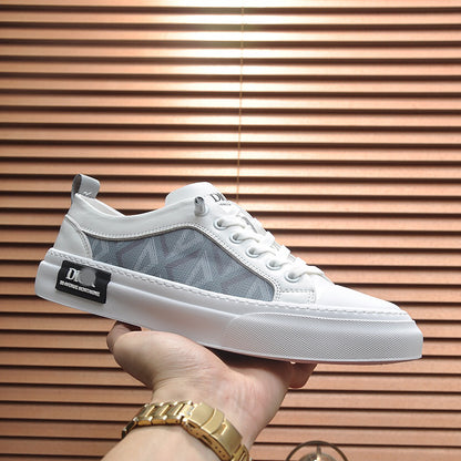 D**R Luxury Leather Casual Sneakers | Designer Unisex Shoes