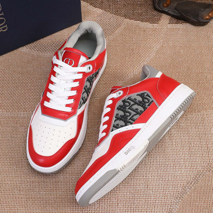 D**R Luxury Leather Casual Sneakers | Designer Unisex Shoes