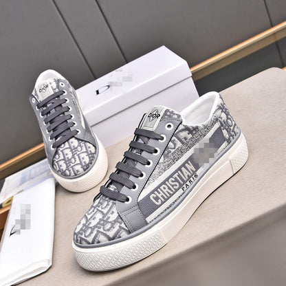 D**R Luxury Leather Casual Sneakers | Designer Unisex Shoes