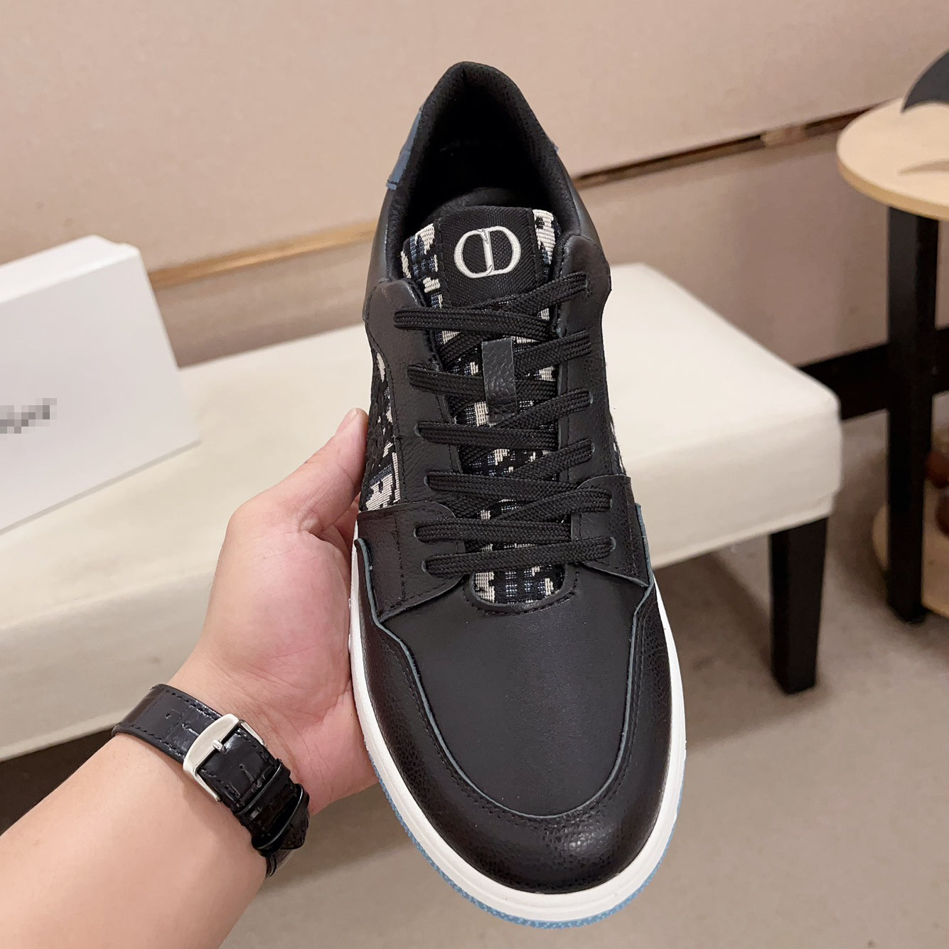 D**R Luxury Leather Casual Sneakers | Designer Unisex Shoes
