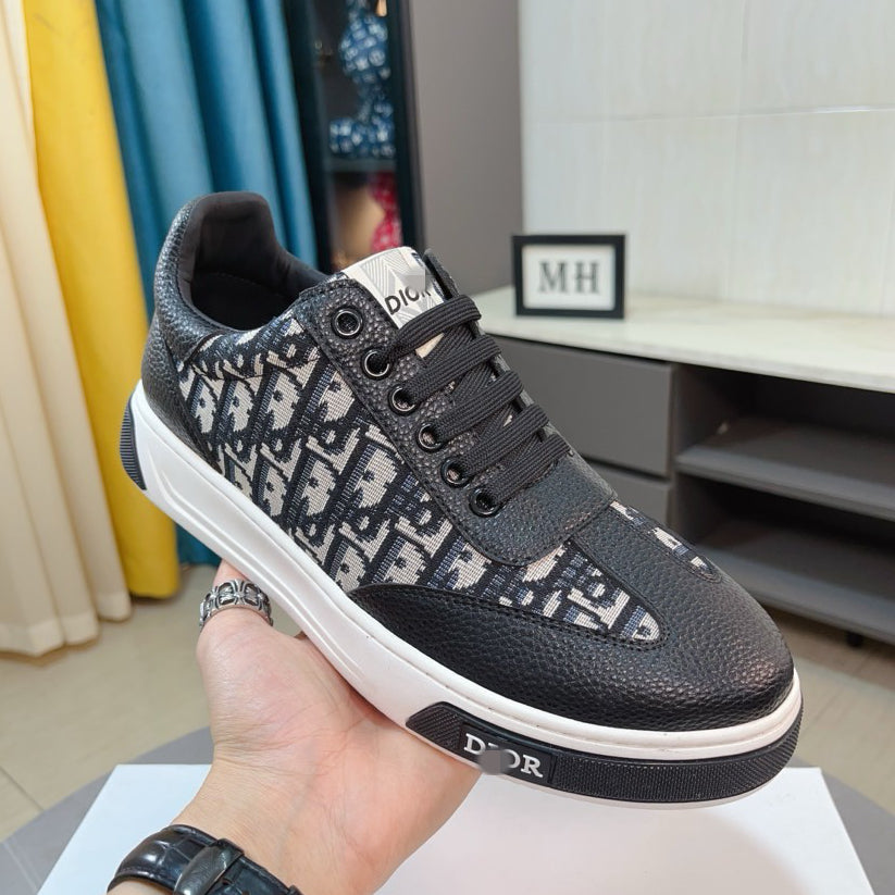 D**R Luxury Leather Casual Sneakers | Designer Unisex Shoes