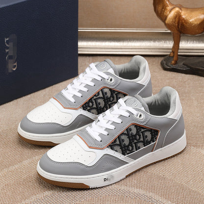 D**R Luxury Leather Casual Sneakers | Designer Unisex Shoes