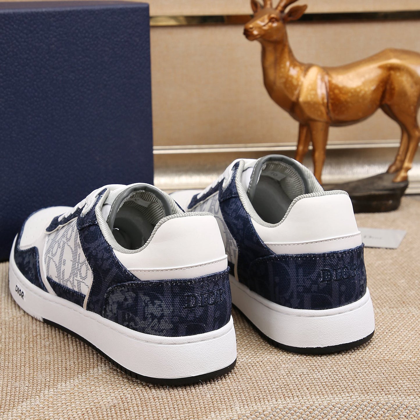 D**R Luxury Leather Casual Sneakers | Designer Unisex Shoes
