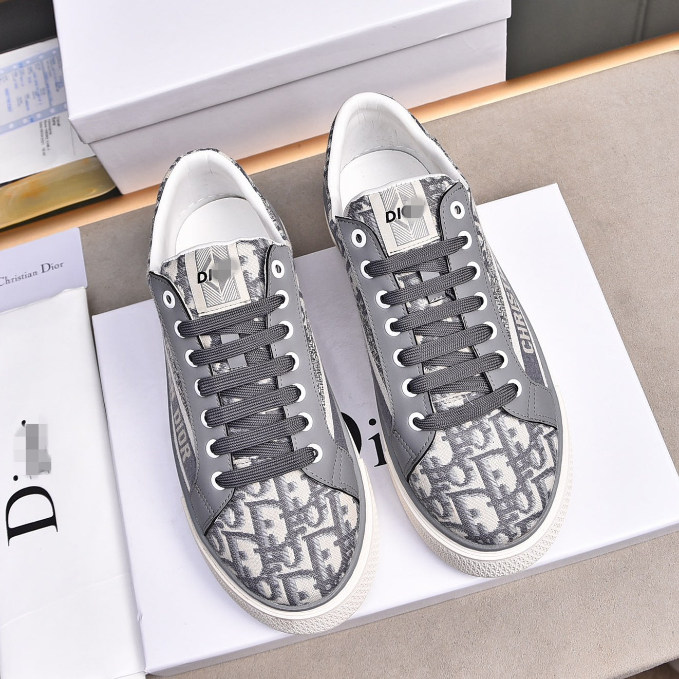 D**R Luxury Leather Casual Sneakers | Designer Unisex Shoes