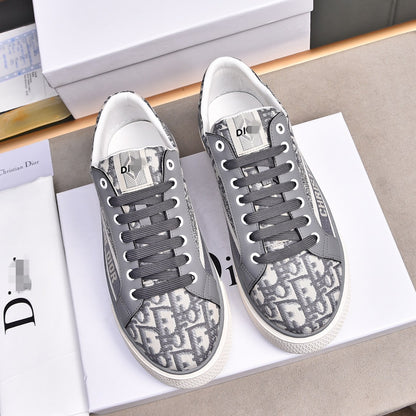 D**R Luxury Leather Casual Sneakers | Designer Unisex Shoes