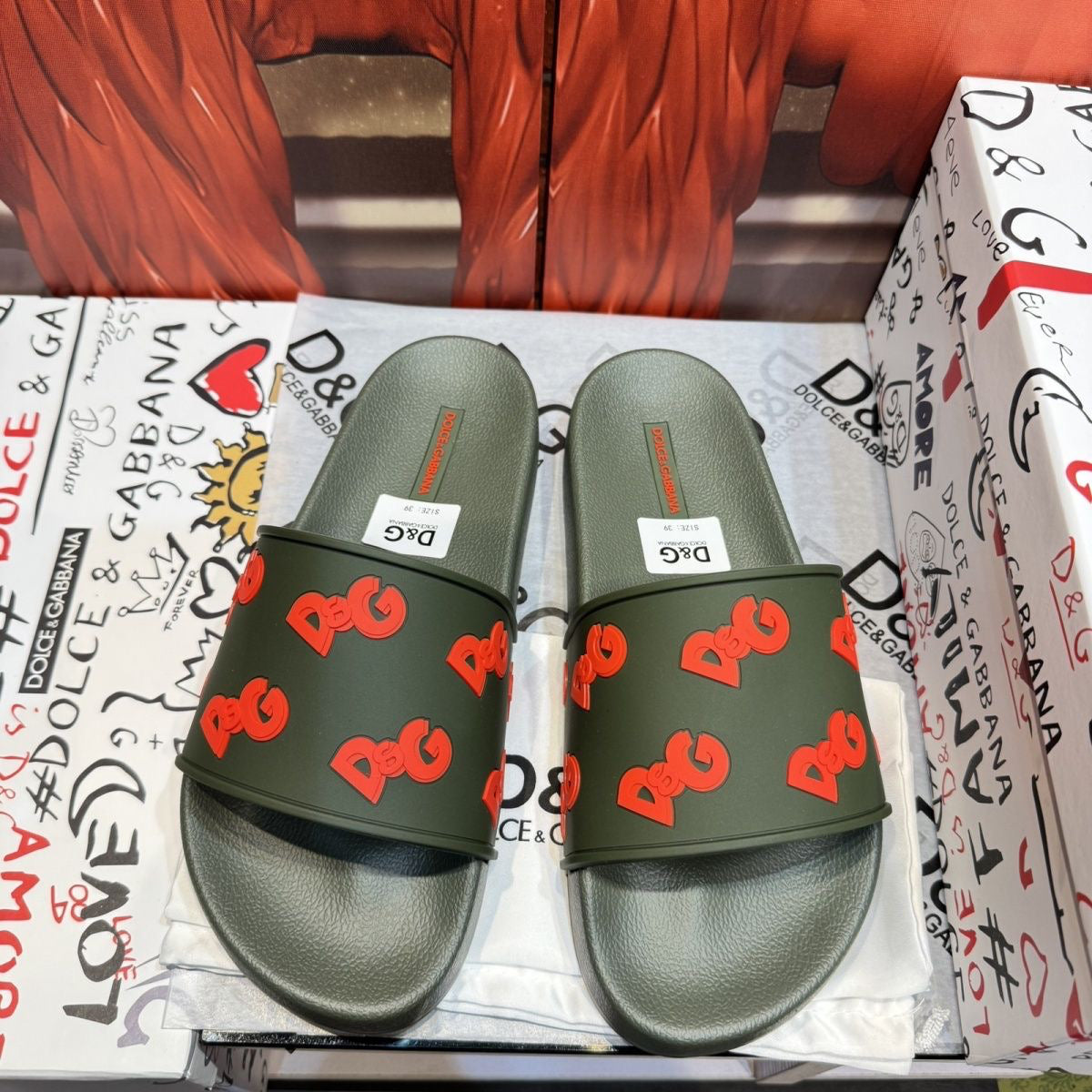 D*G 2026 Premium Leather Casual Slippers - Designer Men's Slides in 4 Styles