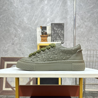 D**R Luxury Leather Casual Sneakers | Designer Unisex Shoes