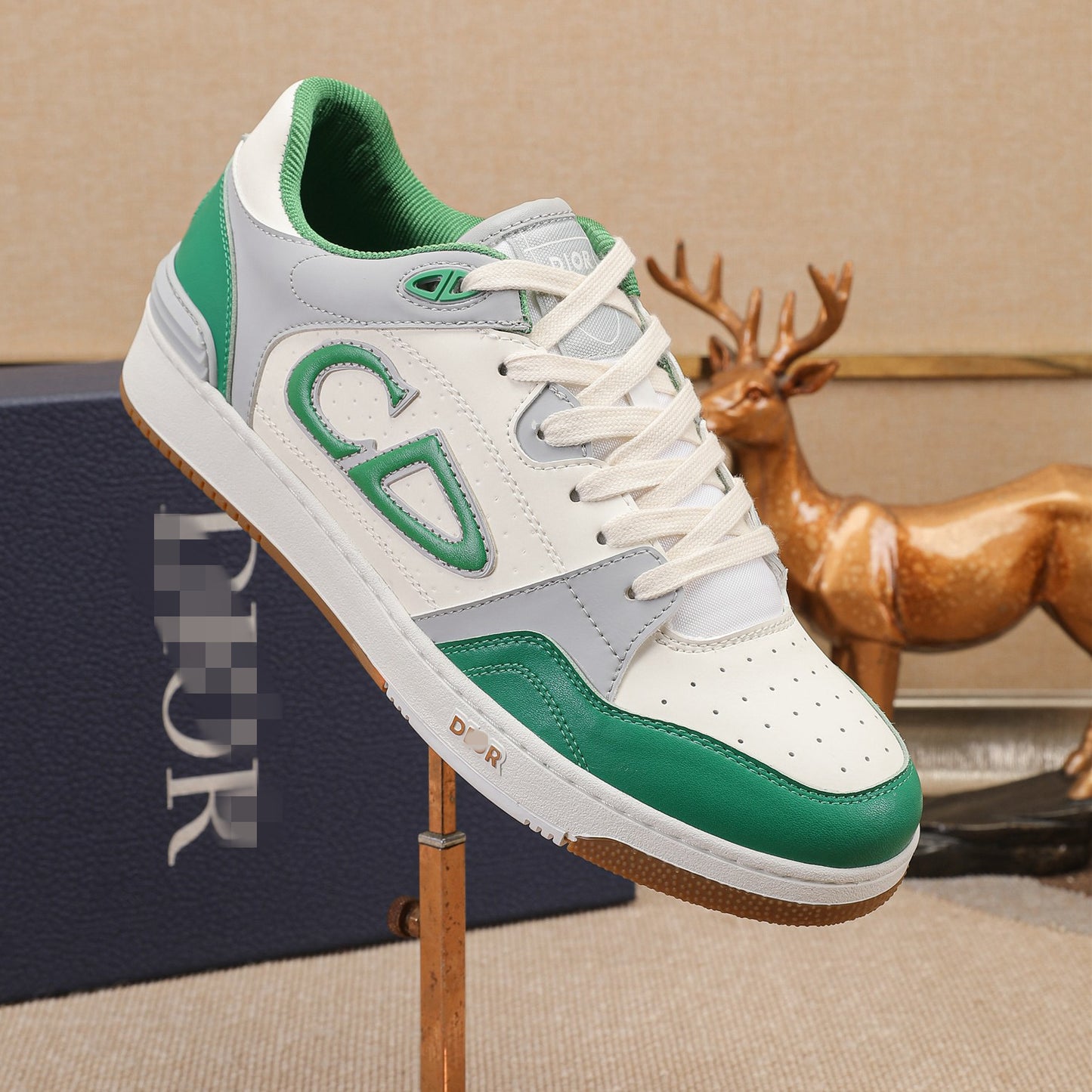 D**R Luxury Leather Casual Sneakers | Designer Unisex Shoes