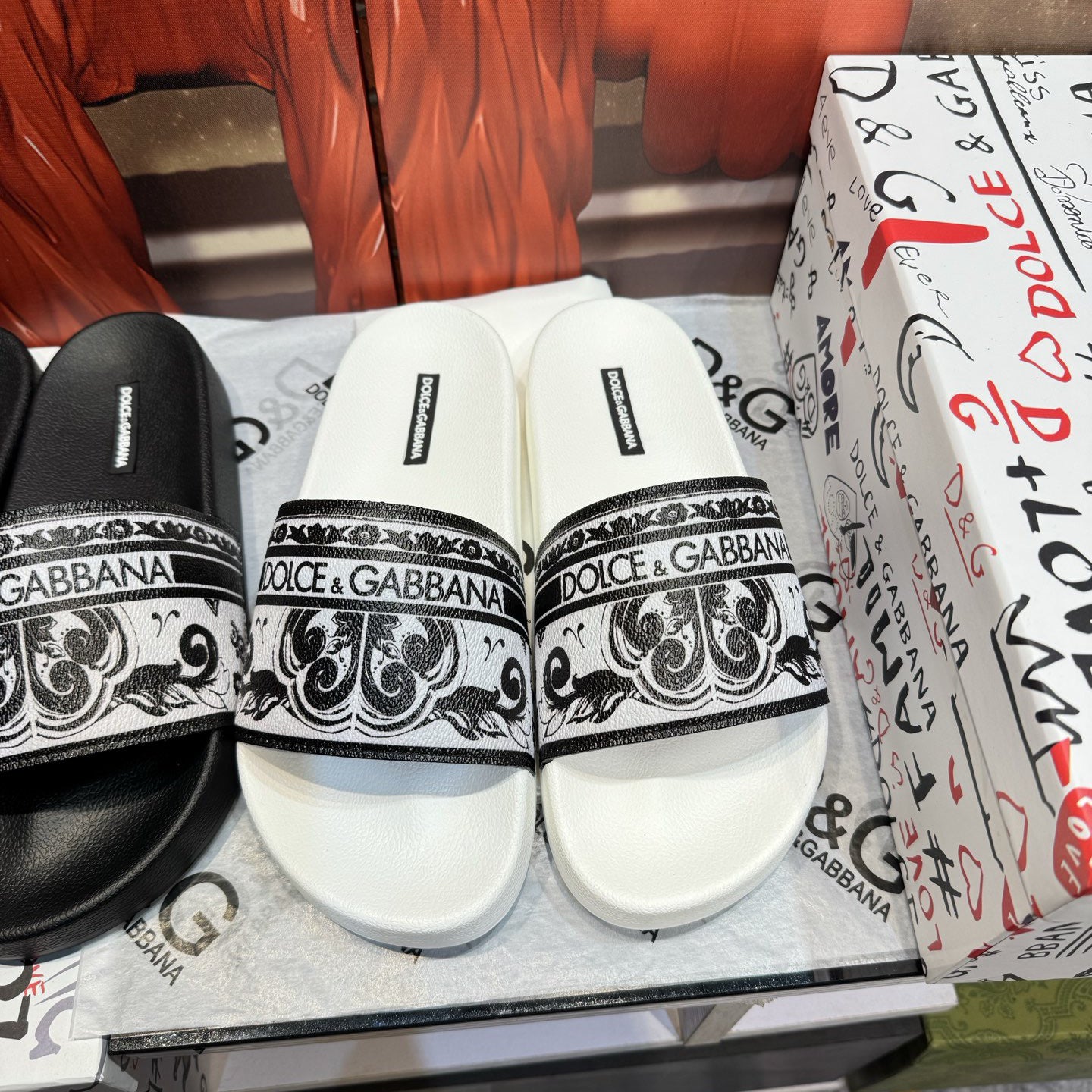 D*G 2026 Premium Leather Casual Slippers - Designer Men's Slides in 4 Styles