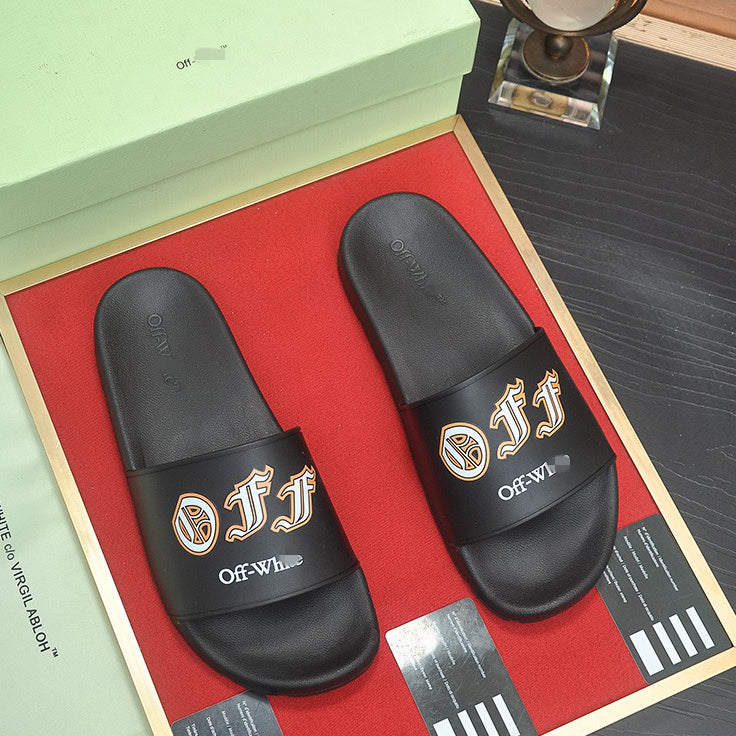 New-OFF Leather slippers
