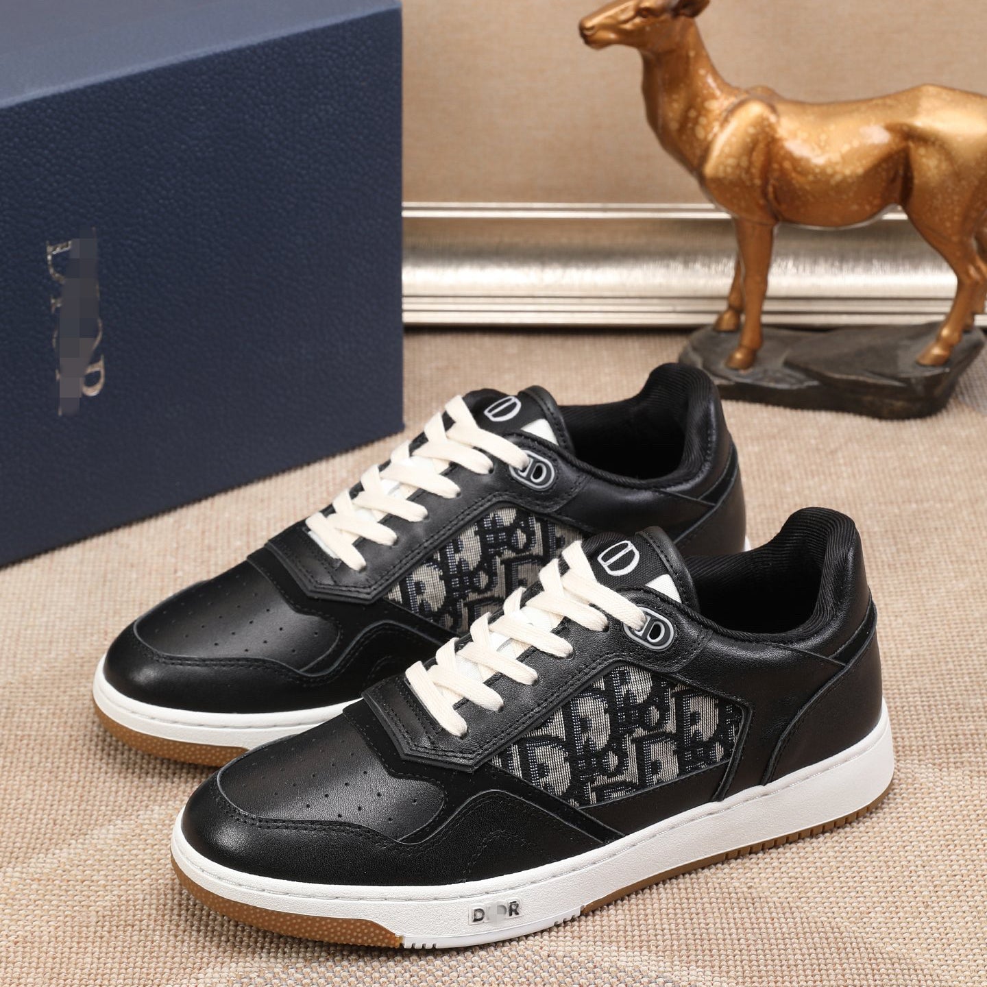 D**R Luxury Leather Casual Sneakers | Designer Unisex Shoes