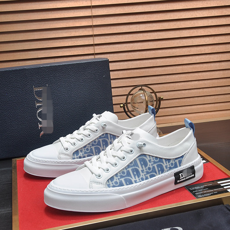 D**R Luxury Leather Casual Sneakers | Designer Unisex Shoes