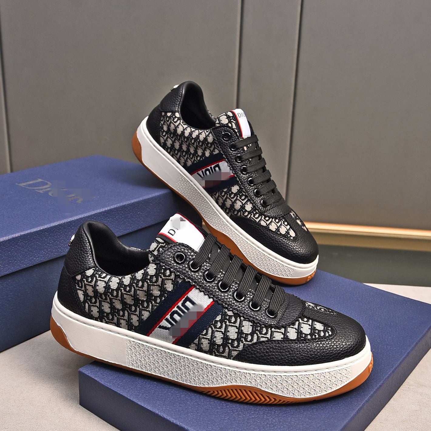 D**R Luxury Leather Casual Sneakers | Designer Unisex Shoes
