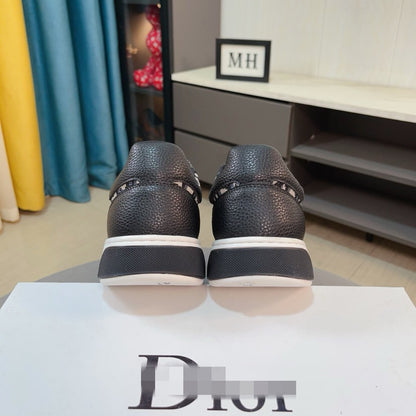 D**R Luxury Leather Casual Sneakers | Designer Unisex Shoes