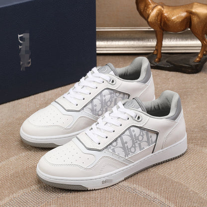 D**R Luxury Leather Casual Sneakers | Designer Unisex Shoes
