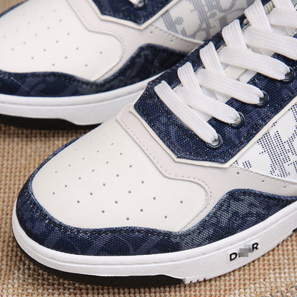 D**R Luxury Leather Casual Sneakers | Designer Unisex Shoes