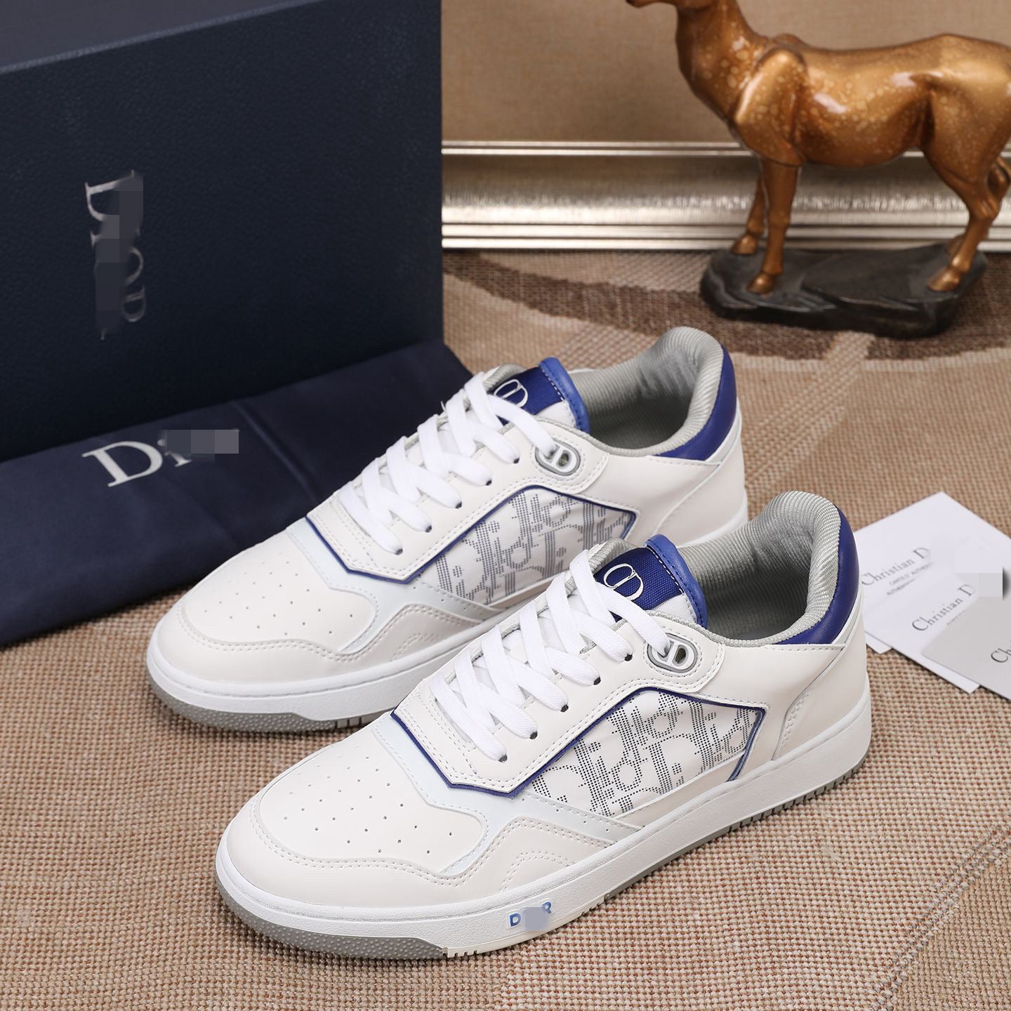 D**R Luxury Leather Casual Sneakers | Designer Unisex Shoes