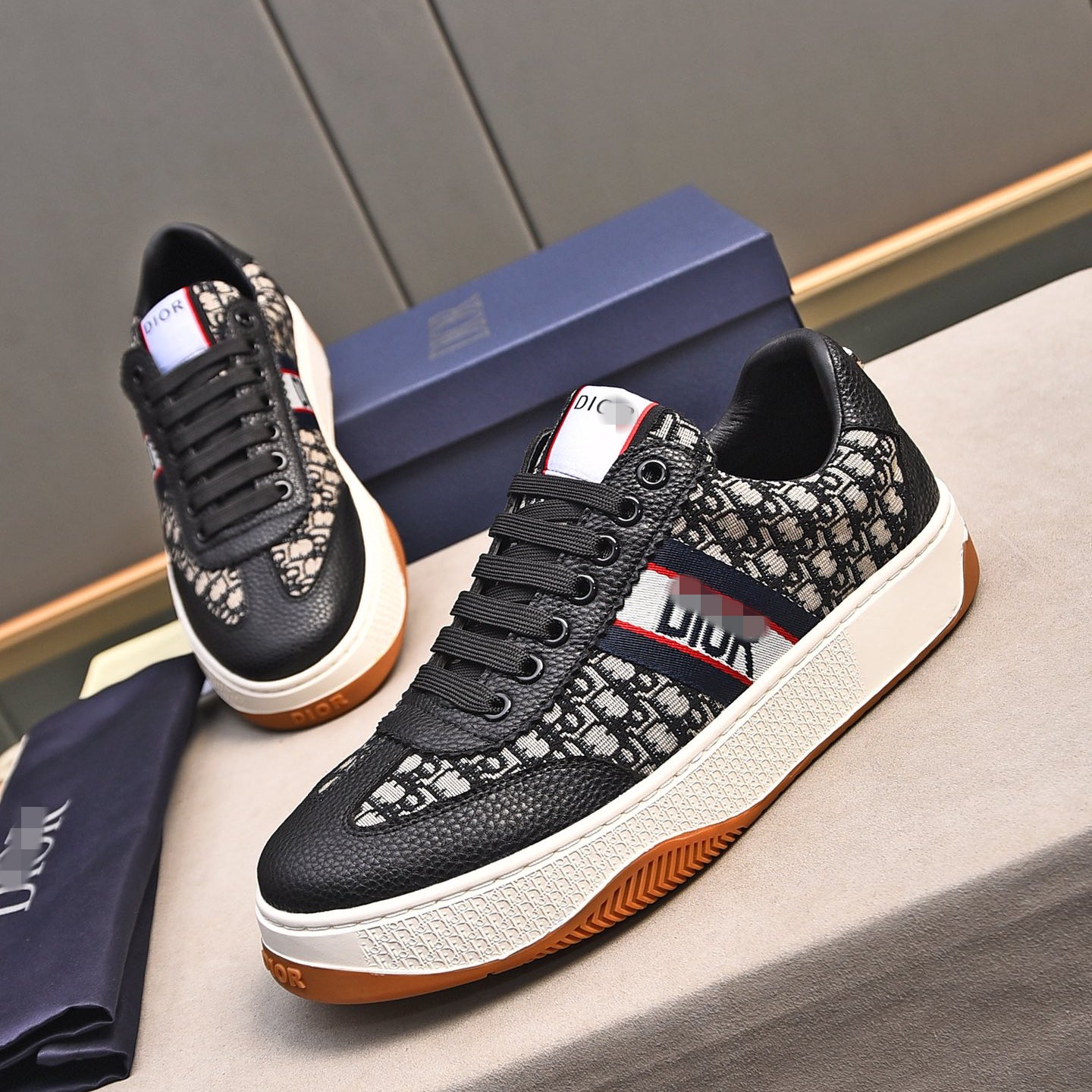 D**R Luxury Leather Casual Sneakers | Designer Unisex Shoes