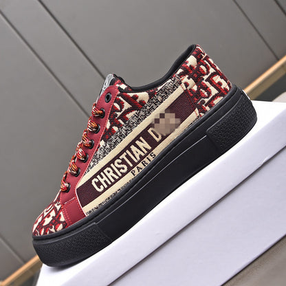 D**R Luxury Leather Casual Sneakers | Designer Unisex Shoes
