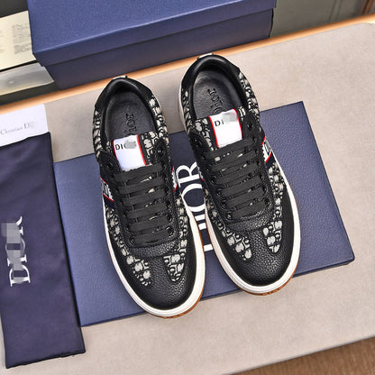 D**R Luxury Leather Casual Sneakers | Designer Unisex Shoes
