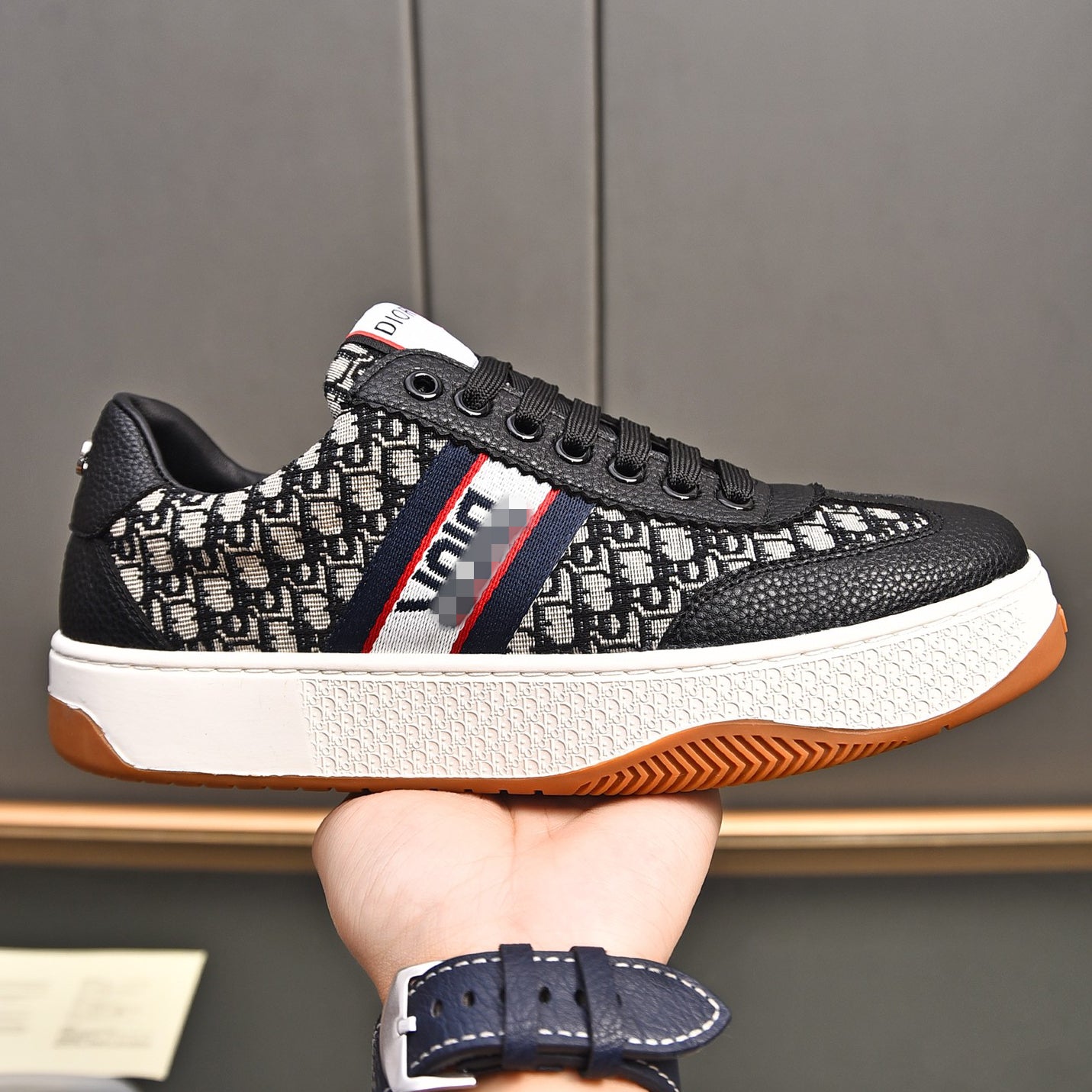 D**R Luxury Leather Casual Sneakers | Designer Unisex Shoes