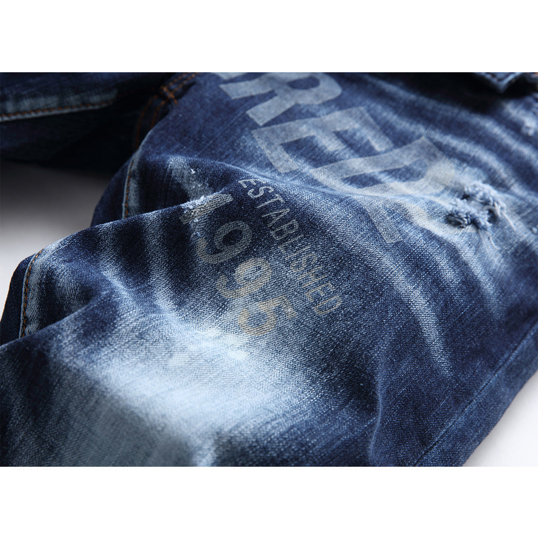 NEW-2025ss printing Jeans