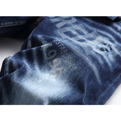 NEW-2025ss printing Jeans