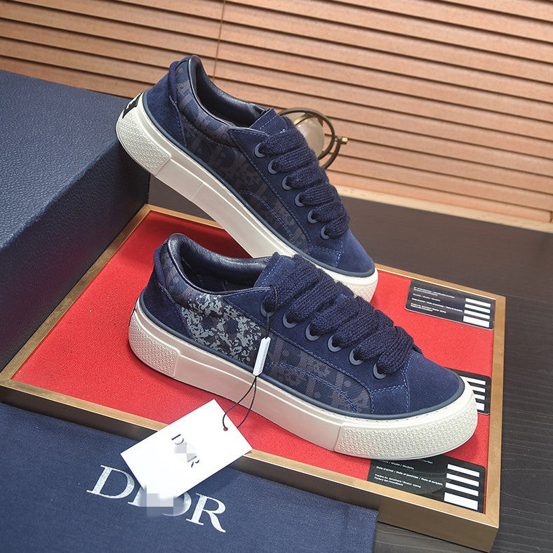 D**R Luxury Leather Casual Sneakers | Designer Unisex Shoes