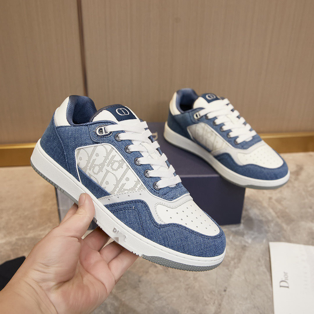D**R Luxury Leather Casual Sneakers | Designer Unisex Shoes