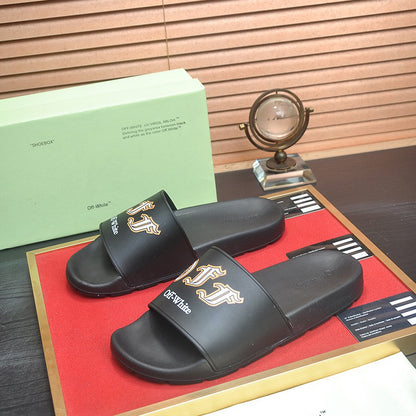 New-OFF Leather slippers